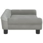 vidaXL Sofá para niños de terciopelo gris claro 70x45x26 cm vidaXL Sofá para niños de terciopelo gris claro 70x45x26 cm