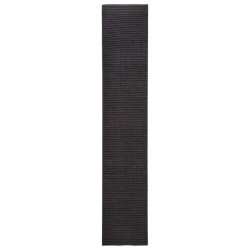 vidaXL Alfombra de sisal para rascador negro 66x350 cm