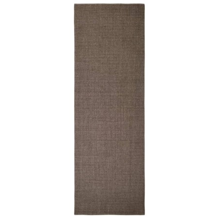 vidaXL Alfombra de sisal para rascador marrón 66x200 cm
