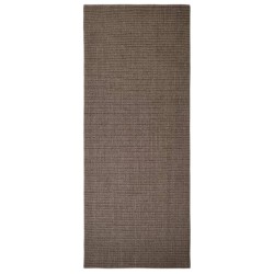 vidaXL Alfombra de sisal para rascador marrón 80x200 cm