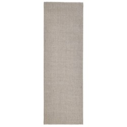 vidaXL Alfombra de sisal para rascador color arena 80x250 cm