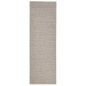 vidaXL Alfombra de sisal para rascador color arena 80x250 cm
