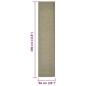 vidaXL Alfombra de sisal para rascador gris taupe 66x300 cm vidaXL Alfombra de sisal para rascador gris taupe 66x300 cm