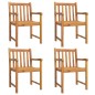 vidaXL Sillas de jardín 4 uds madera maciza de acacia 56x55,5x90 cm vidaXL Sillas de jardín 4 uds madera maciza de acacia 56x55,5x90 cm