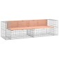 vidaXL Banco jardín diseño gaviones madera abeto Douglas 244x71x65,5cm vidaXL Banco jardín diseño gaviones madera abeto Douglas 244x71x65,5cm