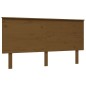 vidaXL Estructura de cama matrimonio con cabecero madera marrón miel vidaXL Estructura de cama matrimonio con cabecero madera marrón miel