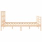 vidaXL Estructura de cama con cabecero madera maciza 140x200 cm vidaXL Estructura de cama con cabecero madera maciza 140x200 cm