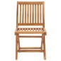 vidaXL Sillas de jardín plegables 4 uds madera maciza teca con cojines vidaXL Sillas de jardín plegables 4 uds madera maciza teca con cojines