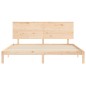 vidaXL Estructura de cama con cabecero madera maciza 200x200 cm vidaXL Estructura de cama con cabecero madera maciza 200x200 cm