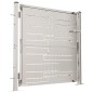 vidaXL Puerta de jardín de acero inoxidable 100x100 cm vidaXL Puerta de jardín de acero inoxidable 100x100 cm
