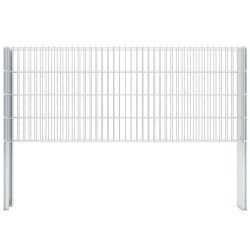 vidaXL Postes de valla 20 uds acero galvanizado plateado 140 cm