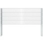 vidaXL Postes de valla 20 uds acero galvanizado plateado 140 cm vidaXL Postes de valla 20 uds acero galvanizado plateado 140 cm