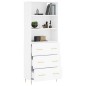 vidaXL Aparador alto madera contrachapada blanco 69,5x34x180 cm vidaXL Aparador alto madera contrachapada blanco 69,5x34x180 cm