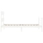 vidaXL Estructura de cama con cabecero madera maciza blanco 90x200 cm vidaXL Estructura de cama con cabecero madera maciza blanco 90x200 cm