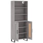 vidaXL Aparador alto madera contrachapada gris sonoma 69,5x34x180 cm vidaXL Aparador alto madera contrachapada gris sonoma 69,5x34x180 cm