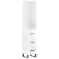 vidaXL Aparador alto madera contrachapada blanco brillo 34,5x34x180 cm vidaXL Aparador alto madera contrachapada blanco brillo 34,5x34x180 cm