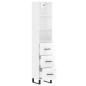 vidaXL Aparador alto madera contrachapada blanco brillo 34,5x34x180 cm vidaXL Aparador alto madera contrachapada blanco brillo 34,5x34x180 cm