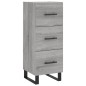 vidaXL Aparador alto madera contrachapada gris Sonoma 34,5x34x180 cm vidaXL Aparador alto madera contrachapada gris Sonoma 34,5x34x180 cm