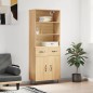 vidaXL Aparador alto madera contrachapada color roble 69,5x34x180 cm vidaXL Aparador alto madera contrachapada color roble 69,5x34x180 cm