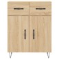 vidaXL Aparador alto madera contrachapada color roble 69,5x34x180 cm vidaXL Aparador alto madera contrachapada color roble 69,5x34x180 cm