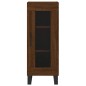 vidaXL Aparador alto madera contrachapada roble marrón 34,5x34x180 cm vidaXL Aparador alto madera contrachapada roble marrón 34,5x34x180 cm