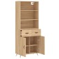 vidaXL Aparador alto madera contrachapada color roble 69,5x34x180 cm vidaXL Aparador alto madera contrachapada color roble 69,5x34x180 cm