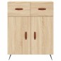 vidaXL Aparador alto madera contrachapada color roble 69,5x34x180 cm vidaXL Aparador alto madera contrachapada color roble 69,5x34x180 cm