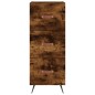 vidaXL Aparador de madera contrachapada roble ahumado 34,5x34x180 cm vidaXL Aparador de madera contrachapada roble ahumado 34,5x34x180 cm