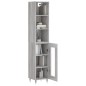 vidaXL Aparador alto madera contrachapada gris Sonoma 34,5x34x180 cm vidaXL Aparador alto madera contrachapada gris Sonoma 34,5x34x180 cm