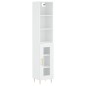vidaXL Aparador alto madera contrachapada blanco 34,5x34x180 cm vidaXL Aparador alto madera contrachapada blanco 34,5x34x180 cm