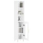 vidaXL Aparador alto madera contrachapada blanco 34,5x34x180 cm vidaXL Aparador alto madera contrachapada blanco 34,5x34x180 cm