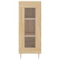 vidaXL Aparador de madera contrachapada roble Sonoma 34,5x34x180 cm vidaXL Aparador de madera contrachapada roble Sonoma 34,5x34x180 cm