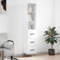 vidaXL Aparador alto madera contrachapada blanco brillo 34,5x34x180 cm vidaXL Aparador alto madera contrachapada blanco brillo 34,5x34x180 cm