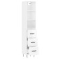 vidaXL Aparador alto madera contrachapada blanco brillo 34,5x34x180 cm vidaXL Aparador alto madera contrachapada blanco brillo 34,5x34x180 cm