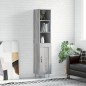vidaXL Aparador alto madera contrachapada gris Sonoma 34,5x34x180 cm vidaXL Aparador alto madera contrachapada gris Sonoma 34,5x34x180 cm