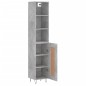 vidaXL Aparador de madera contrachapada gris hormigón 34,5x34x180 cm vidaXL Aparador de madera contrachapada gris hormigón 34,5x34x180 cm