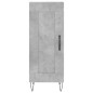 vidaXL Aparador de madera contrachapada gris hormigón 34,5x34x180 cm vidaXL Aparador de madera contrachapada gris hormigón 34,5x34x180 cm