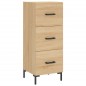 vidaXL Aparador de madera contrachapada roble Sonoma 34,5x34x180 cm vidaXL Aparador de madera contrachapada roble Sonoma 34,5x34x180 cm