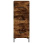 vidaXL Aparador de madera contrachapada roble ahumado 34,5x34x180 cm vidaXL Aparador de madera contrachapada roble ahumado 34,5x34x180 cm