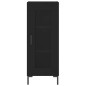 vidaXL Aparador de madera contrachapada negro 34,5x34x180 cm vidaXL Aparador de madera contrachapada negro 34,5x34x180 cm