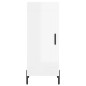 vidaXL Aparador alto madera contrachapada blanco brillo 34,5x34x180 cm vidaXL Aparador alto madera contrachapada blanco brillo 34,5x34x180 cm
