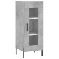 vidaXL Aparador de madera contrachapada gris hormigón 34,5x34x180 cm vidaXL Aparador de madera contrachapada gris hormigón 34,5x34x180 cm