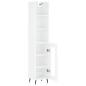 vidaXL Aparador alto madera contrachapada blanco brillo 34,5x34x180 cm vidaXL Aparador alto madera contrachapada blanco brillo 34,5x34x180 cm