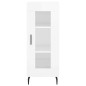 vidaXL Aparador alto madera contrachapada blanco brillo 34,5x34x180 cm vidaXL Aparador alto madera contrachapada blanco brillo 34,5x34x180 cm
