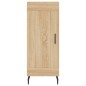 vidaXL Aparador de madera contrachapada roble Sonoma 34,5x34x180 cm
