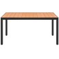 vidaXL Set de comedor de jardín de 7 piezas PVC ratán negro y marrón vidaXL Set de comedor de jardín de 7 piezas PVC ratán negro y marrón