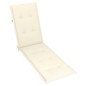 vidaXL Tumbona de jardín con reposapiés y cojín madera maciza acacia vidaXL Tumbona de jardín con reposapiés y cojín madera maciza acacia