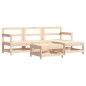 vidaXL Juego de sofás de jardín 5 piezas madera maciza de pino vidaXL Juego de sofás de jardín 5 piezas madera maciza de pino