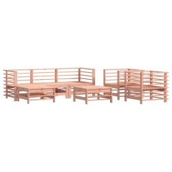 vidaXL Juego de muebles de jardín 7 pzas madera maciza abeto Douglas