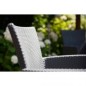 Allibert Silla de comedor de jardín 2 uds Iowa gris grafito Allibert Silla de comedor de jardín 2 uds Iowa gris grafito